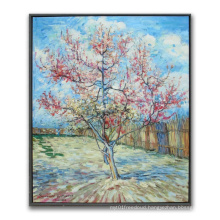 Oil Painting on Canvas Replica Peach Trees in Blossom Vincent van Gogh